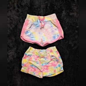 6 for $15 / Garanimals Pink and Multicolor Tie-Dye Kids Shorts